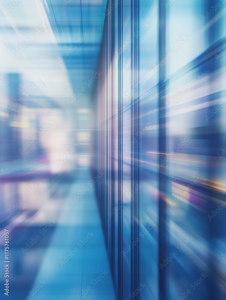 Poster abstract blurred background suitable as a copy space image for an article on an office building