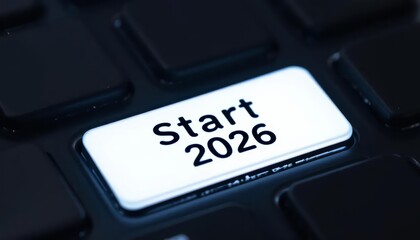Keyboard key with "Start 2026" text