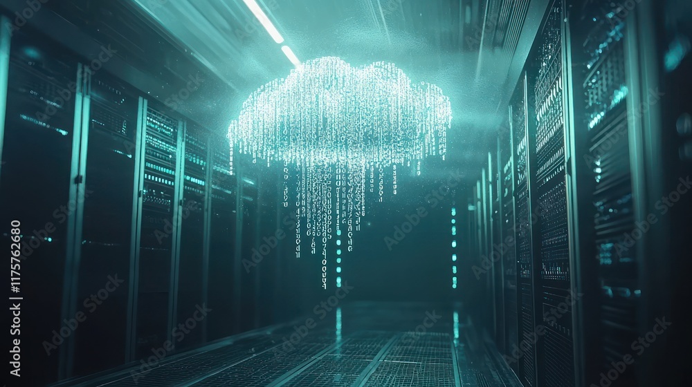 Poster cloud computing: data rain in a server room