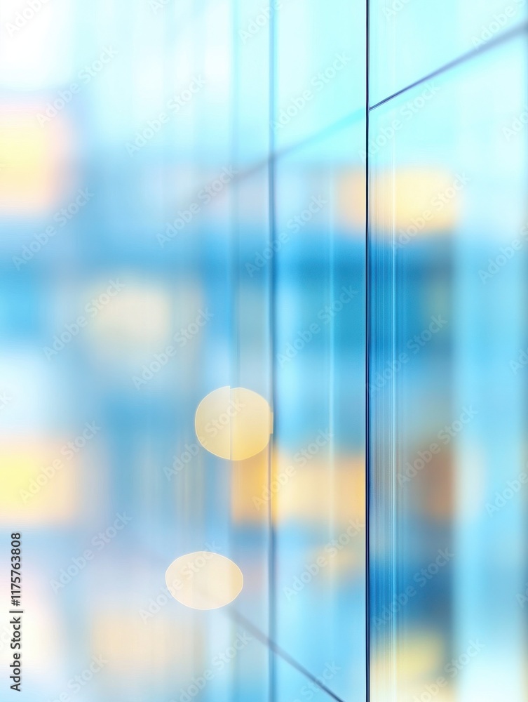 Poster abstract blurred background suitable as a copy space image for an article on an office building