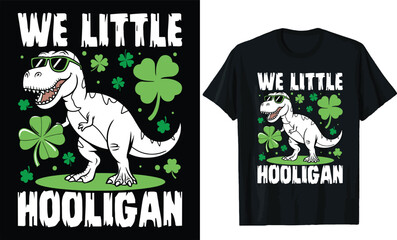 we little hooligan t shirt design.St patricks day t shirt design