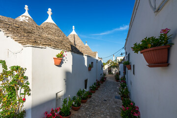 street in Alberobello, Puglia