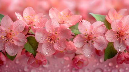 Obraz premium beautiful delicate floral background in pink-peach tones