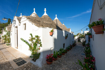 street in Alberobello, Puglia