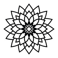 Professional Mandala Design with Symmetrical Layout and Intricate Details-19