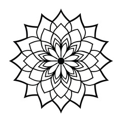 Professional Mandala Design with Symmetrical Layout and Intricate Details-21