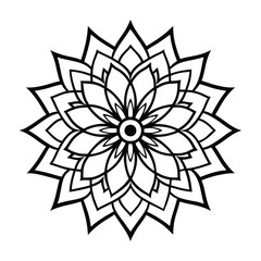 Professional Mandala Design with Symmetrical Layout and Intricate Details-22