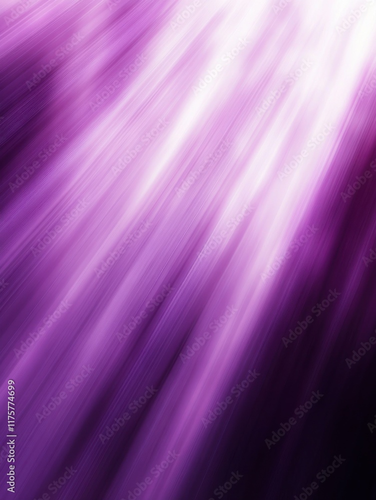 Poster abstract purple blurred background with a gradient light rays and shadows.