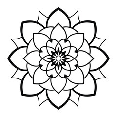 Professional Mandala Design with Symmetrical Layout and Intricate Details-43