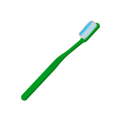 Toothbrush Flat Icon, Vector illustration