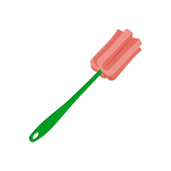 Sponge Brush Flat Icon, Vector illustration