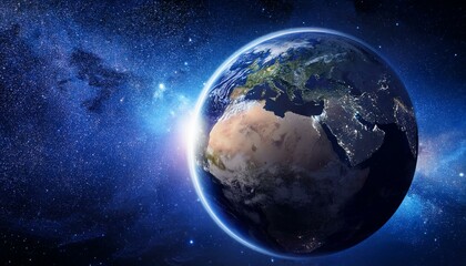 Fototapeta premium planet earth in galaxy area