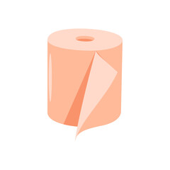 Paper Towel Flat Icon, Vector illustration
