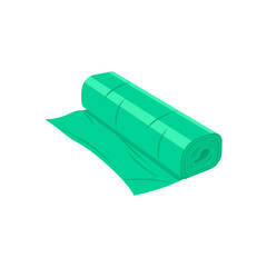 Garbage Bag Roll Flat Icon, Vector illustration
