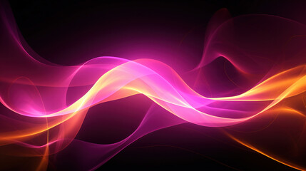 Naklejka premium Abstract Glowing Waves Graphic Design