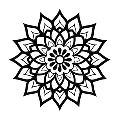 Professional Mandala Design with Symmetrical Layout and Intricate Details-83