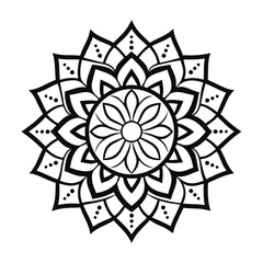 Professional Mandala Design with Symmetrical Layout and Intricate Details-82