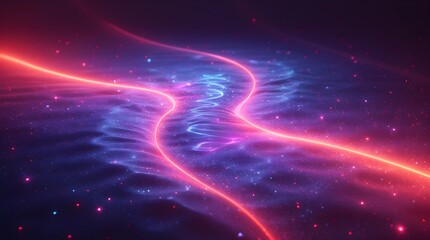 Obraz premium Neon Energy Flow