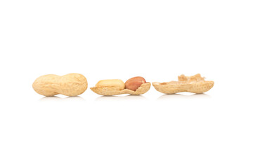 Peanuts isolated on white background