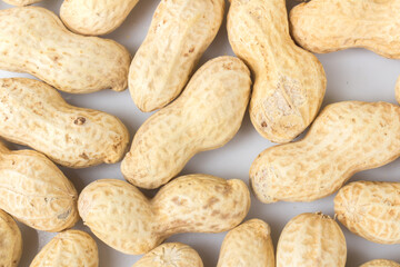 Peanuts isolated on white background