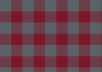  Simple red gray tone plaid seamless pattern vector. Background graphic tartan fashion design use for print, texture, cloth, fabric, flannel.	
