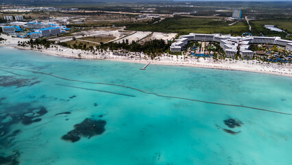 Cap Cana's beach aerial shot.