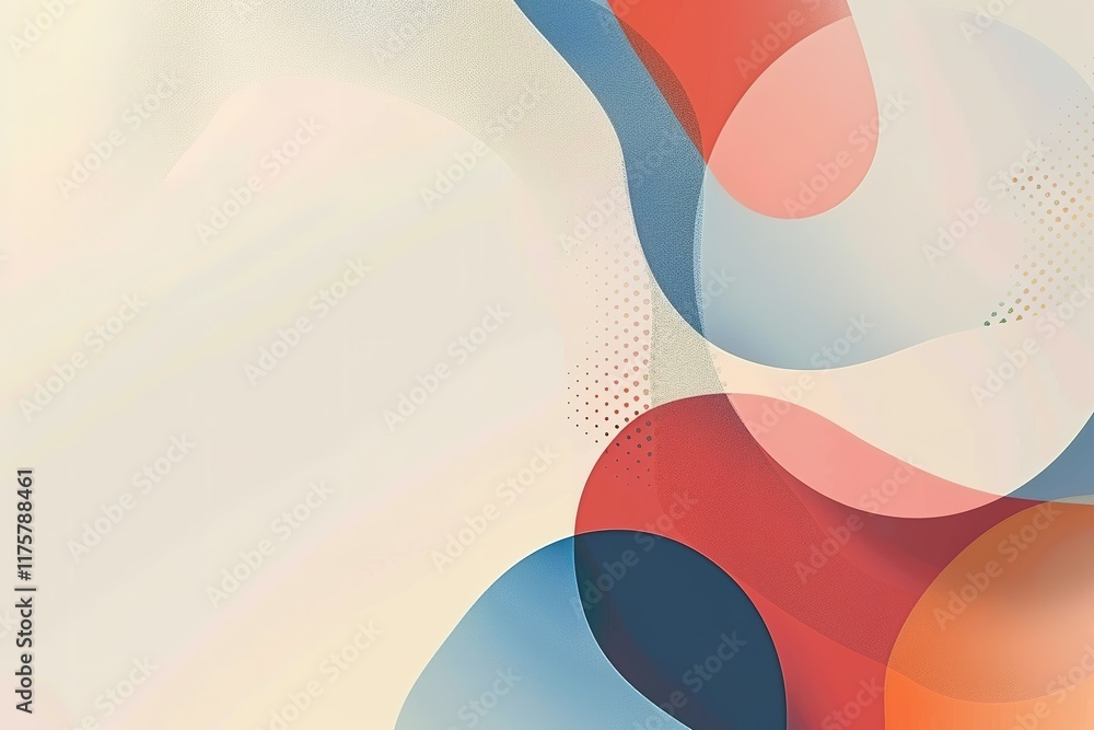 Poster abstract shapes in muted tones. perfect for backgrounds or design elements.
