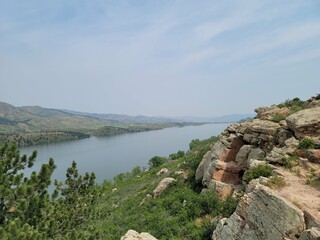colorado cliff and water