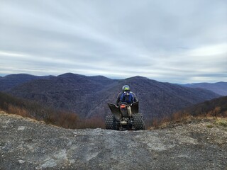 ATV in mountains © James