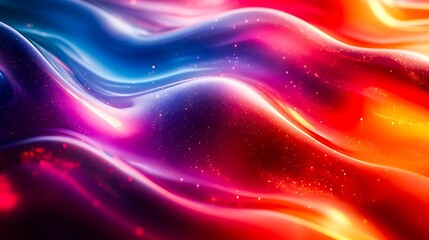 Abstract Chromatic Distortion Flow with Vibrant Light Trails