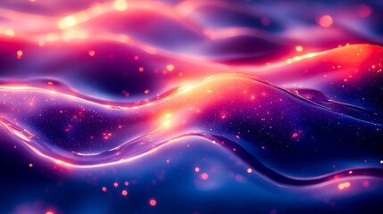 Fototapeta premium Abstract Chromatic Distortion Flow with Vibrant Light Trails