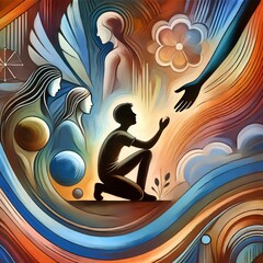 A soul dissolving, piece by piece, into the void of anxiety