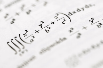 Advanced Mathematical Integrals and Formulas Highlighting Calculus, Multivariable Equations, and...