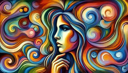 Her mind, a battlefield of anxiety and negative whispers