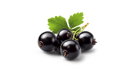 black currant isolated on white