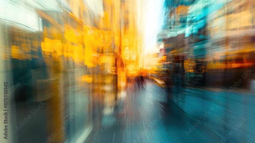 Poster abstract blurred background suitable as a copy space image for an article on an office building