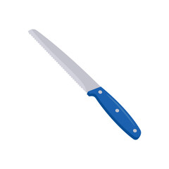 Bread Knife Flat Icon, Vector illustration