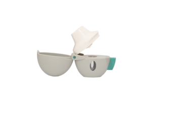 Asthma inhaler, disc and hand inhaler, and capsule inhaler. On a white background.