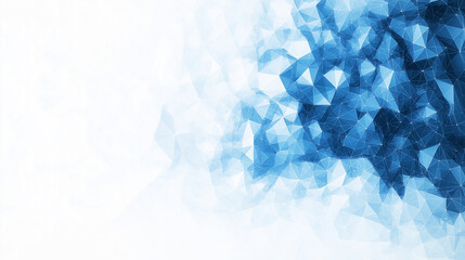 Abstract Blue Crystallization 