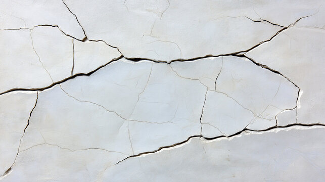 Cracked Surface: A close-up texture shot of a cracked surface, revealing intricate patterns of wear and tear. The image evokes a sense of age, fragility, and the passage of time.