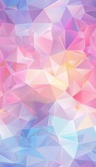 Fototapeta premium Vibrant geometric background with soft gradients and triangles for mobile wallpaper