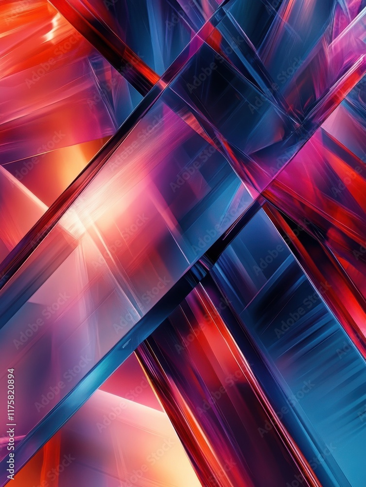 Poster modern tech background abstract design