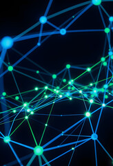 Abstract Network Connections, Digital Communication Web