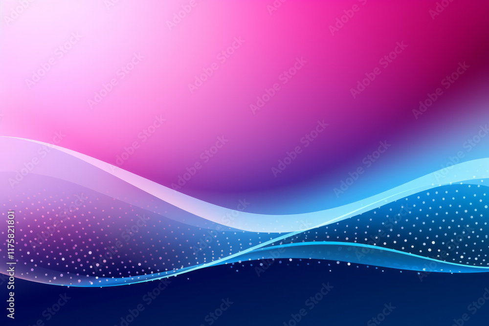 Wall mural abstract blue wave background with dynamic lines and soft purple hues for futuristic design concepts