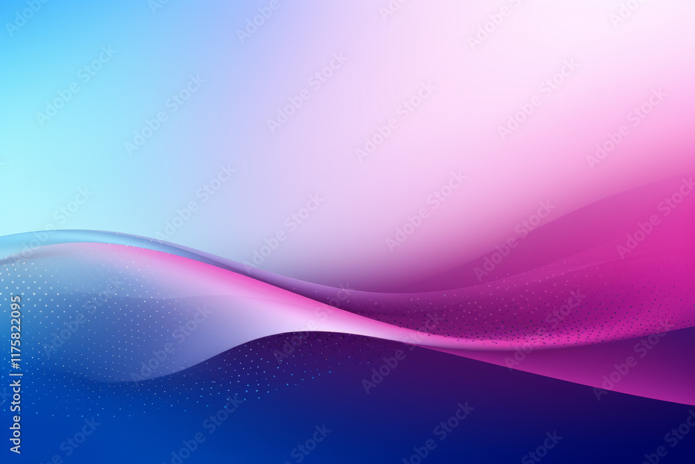 Wall mural abstract blue wave background with dynamic lines and soft purple hues for futuristic design concepts