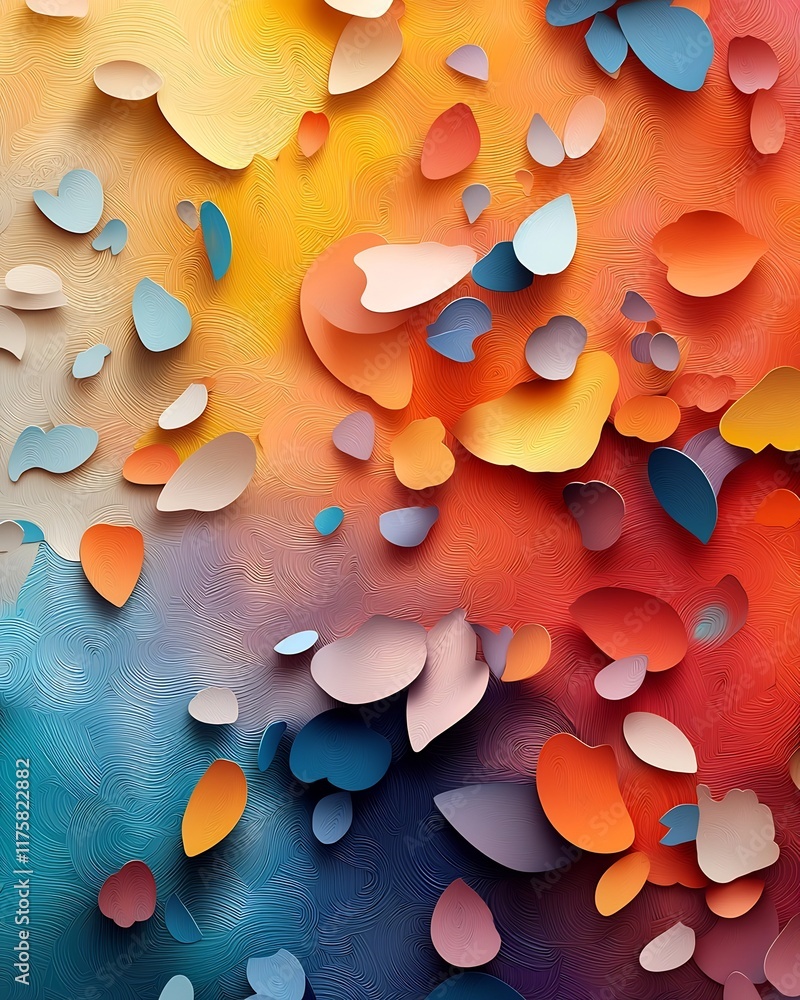 Poster captivating holographic foil canvas brimming with a dazzling array of iridescent tones and shifting 