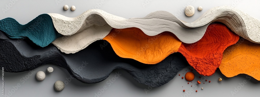 Poster a captivating digital artwork that visually represents the frequency and occurrence of different geo