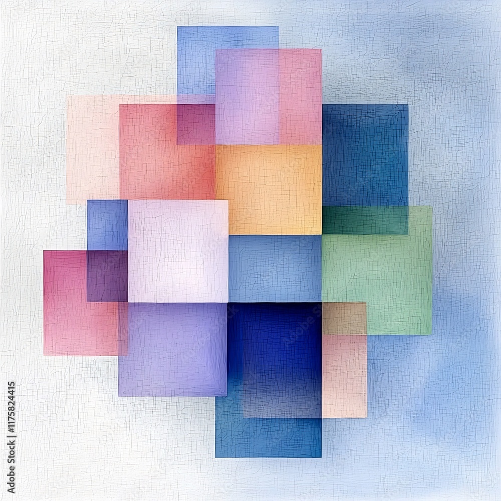 Poster vibrant and contemporary abstract background with a pastel gradient color palette geometric shapes a