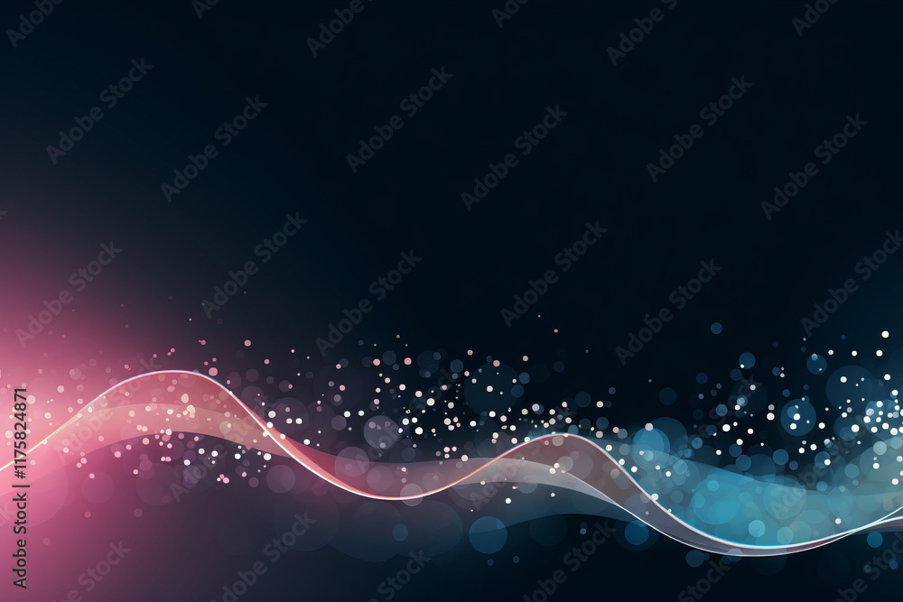 Canvas Prints glowing abstract lines in blue and gold with motion and energy,generated by ai