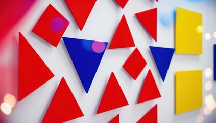 Obraz premium Composition With different colorful Shapes Abstract Pattern